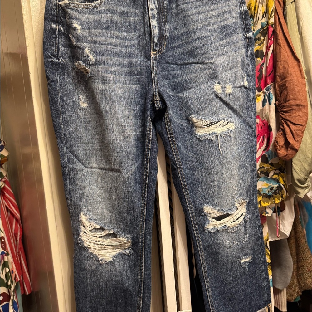 Kancan Distressed Blue Jeans